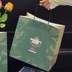 Custom Eco Friendly Biodegradable Brown Paper Bags for Fast Food Takeaway Restaurant Takeaway Packaging, and Takeaway Purposes - Product Image 6