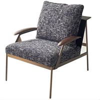 Chaise longue de loisirs en tissu minimaliste à succès, chaise simple élégante, confortable pour le salon, le balcon, utilisation en extérieur, moderne