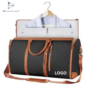 Bolsa de Viaje de Piel Sintética de Alta Calidad, Bolsa de Viaje con Cremallera, Bolsa de Viaje de Fin de Semana para Mujer, Bolsas de Viaje Personalizadas para Hombre - Product Image 1