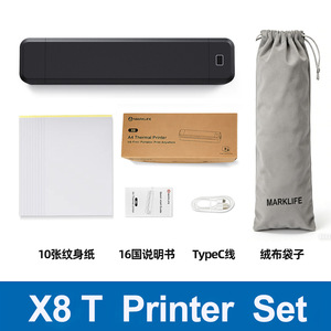 X8T Thermal Tattoo <b>Printer</b> <b>A4</b> Portable Bluetooth For Tattoo Artists With Mobile And Computer Connection - Product Image 4