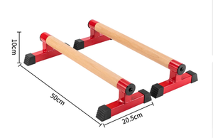 ZJFIT P-35 Soporte de Madera para Flexiones, <span class=keywords><strong>Barras</strong></span> Paralelas de <span class=keywords><strong>Calistenia</strong></span>, Equipo de Ejercicio para Uso Doméstico, Gimnasia, Culturismo, Hierro - Product Image 4