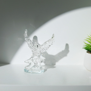 Figura de Águila Cristalizada, Águila Calva Pulida, Adorno Coleccionable Ecológico, Estatua Decorativa para Mesa, Decoración del Hogar - Product Image 5