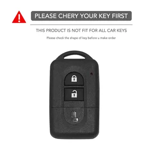 Coque de protection en silicone pour clé de voiture <span class=keywords><strong>Nissan</strong></span> Micra K12 Qashqai <span class=keywords><strong>Juke</strong></span> X-Trail Navara Note Tiida Pathfinder - Product Image 2