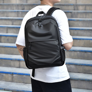 New Custom <strong>Large</strong> Capacity Double Pull Durable <strong>Backpack</strong> Waterproof Business Trip Commuting <strong>Black</strong> <strong>Backpack</strong> - Product Image 2