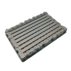 ถาด IC ESD ชิ้นส่วนอิเล็กทรอนิกส์ถาดบรรจุภัณฑ์อิเล็กทรอนิกส์ PCB พลาสติกสีดําแบบกําหนดเอง - Product Image 5