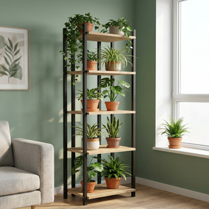 home office shelf <b>book</b> display shelf plant display shelf decorative <b>storage</b> rack industrial wall shelf modern home decor - Product Image 3
