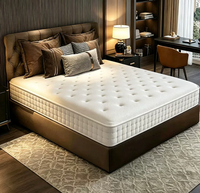 Matelas compressible enroulable, matelas à ressorts ensachés zonés