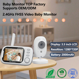 VB603Pro 720P HD 3.5Inch Camera Điện Thoại Em Bé Không Dây Đàm Thoại Hai Chiều Phát Hiện Âm Thanh Kêu Gọi Phát Hiện Nhiệt Độ Màn Hình 2.4G HD - Product Image 2