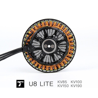 Moteur de drone sans balais à aimant permanent T-Motor U8 Lite KV85-KV190 Haute efficacité Longue endurance 1400W 2500RPM