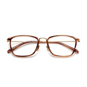 Handmade Unisex Japanese Style Oval Acetate Eyeglass Frames <b>Glasses</b> <b>Case</b> <b>for</b> High Myopia Blue Light Compatible All Face Shapes - Product Image 1