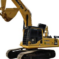 Excavatrice sur chenilles Komatsu PC350 d'occasion |   Machinerie de terrassement robuste à faible nombre d'heures de fonctionnement