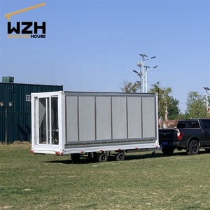 Prefeb 20 Ft Tiny <span class=keywords><strong>Container</strong></span> Nhà Xe <span class=keywords><strong>Trailer</strong></span> Trên Bánh Xe Modular - Product Image 2