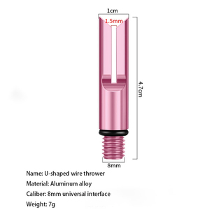 Dispositif auxiliaire de <span class=keywords><strong>lancer</strong></span> de précision à longue portée pour objets volumineux, rose, avec crochet de <span class=keywords><strong>lancer</strong></span> en U pour armes à feu et cannes à <span class=keywords><strong>pêche</strong></span> - Product Image 1