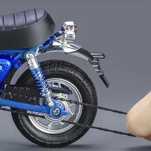 Modèle <span class=keywords><strong>de</strong></span> moto miniature 1/12 Ho Little Monkey en alliage métallique moulé sous pression et plastique, avec lumières, cadeau unisexe pour enfants, roues mobiles - Product Image 6