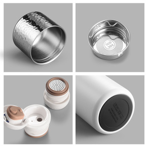 Portable Hammer Textured Customized Stainless Steel Water <b>Bottle</b> Stainless Steel Lid With Filter - Product Image 3