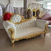 Classique Vintage Unique canapé ensemble Design cuir siège en peluche luxe canapé flambant neuf haute qualité velours crème salon
