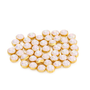 Pearl Claw Rhinestone Clasp Round Nickel-Free DIY Clothing Accessories <b>Buttons</b> - Product Image 5