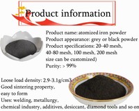 Prix usine poudre de fer ferrite aimant poudre Fe98 Fe97 100 maille métal remplacement poudre de fer acheteurs