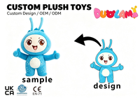 Peluche OEM de haute qualité en tissu doux pour enfants, idéale comme cadeau promotionnel d'entreprise