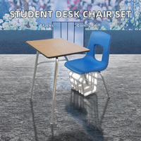 Chaise de bureau ergonomique moderne pour étudiants, en bois, meilleure chaise empilable pour les bureaux, les étudiants, avec tablette d'écriture en plastique