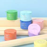Mini pots à thé portables en étain, pièces, ronds, en aluminium, matériaux sac à café, pour le thé