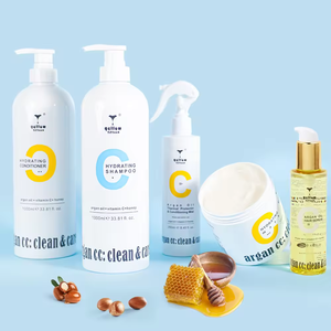 Vente en gros label privé ensemble de soins capillaires hydratants réparation huile d'argan kit de soins capillaires quotidiens huile de miel super bon prix kit de soins capillaires - Product Image 3