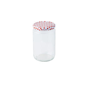 Personnalisation d'usine 660ml 1000ml 1kg bocaux de confiture en conserve hermétiques en verre rond avec couvercle pot de cornichons de stockage pour épices alimentaires - Product Image 3