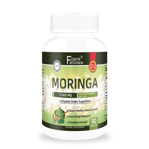 Capsules de Moringa à étiquette personnalisée pour améliorer le teint et favoriser un vieillissement sain – Complément de Moringa 90 capsules - Product Image 1