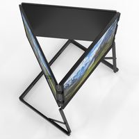 Monitor Triple de 15.6 Pulgadas 2026, Tipo C, Configuración con un Solo Cable, Portátil, con Altavoz Integrado para Juegos