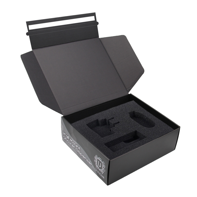 custom print fold holographic corrugated packing small business shipping mailer box packaging with logo