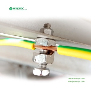 NSPV Fournisseur d'usine Pinces de mise à la terre pour panneaux solaires, cosses de mise à la terre en cuivre pour la <span class=keywords><strong>protection</strong></span> des systèmes solaires - Product Image 6
