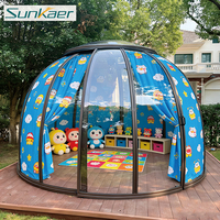 Dôme géodésique gonflable multifonctionnel Sunkaer SK-D02 de haute qualité avec garantie de 5 ans, tente bulle d'extérieur transparente en PC