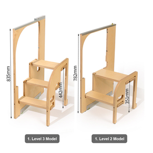 Échelles à coussinets ergonomiques pliables Étagère pour adultes légère Banc de sécurité antidérapant Pliable avec escabeaux Pied 3 <span class=keywords><strong>marches</strong></span> Pliable - Product Image 5