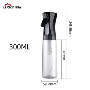 ホット販売プロモーション200ML300MLファインミストスプレー10オンス再利用可能なスプレーボトルノズルトリガーカラー連続スプレーボトル