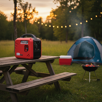 Générateur d'électricité à essence intelligent à onduleur 2KW 50/60Hz, silencieux, portable, 110-220V, démarrage facile pour usage domestique