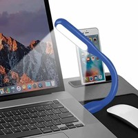 Lampe de lecture LED USB mini portable flexible multicolore avec protection oculaire et logo personnalisé