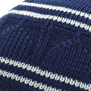 Chapeau Kufi tricoté artisanal à rayures marron et noires, ajustement extensible, couvre-chef de prière musulman, disponible en diverses couleurs ethniques - Product Image 5
