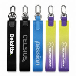 Wholesale Durable Silkscreen Nylon <b>Key</b> Holder Mobile Phone <b>Key</b> Chain <b>Lanyard</b> Buckle Bags Multi-color Personality Accessories - Product Image 1