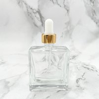 Vente en gros de pipette en verre graduée ronde 15ml 30ml 50ml 60ml pour flacon compte-gouttes en verre d'huile essentielle liquide