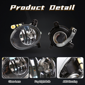 Doppio paraurti anteriore Luce di nebbia alogena DRL Luce di guida Honda CRV CR-V 2010 2011 H11 Lampada gialla - Product Image 2