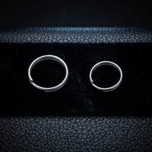 Llavero de Aleación de Titanio TC4 (Anillo) para Exteriores, Diseño Circular Simple con Grabado Láser - Product Image 1