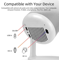 Projecteur de cinéma maison portable Flip 5G WiFi avec mise au point électrique, BT 5.1, Mini Android 11, compatible 4K, 3500-4000 Lumens, avec lampe LED