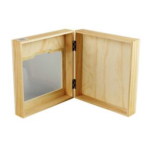 DS Handmade 3-Bottle Wooden Wine Gift Box Window Recyclable Varnished Finish Rectangle Shape DSW-1030 Model Accept Custom Orders - Product Image 1