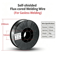Filo per saldatura MIG autoschermato a filo animato AWS E71T-GS 0.8/0.9mm 1kg/rotolo Senza gas Singolo passaggio Nessun gas richiesto