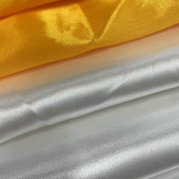 Tela satinada dorada y blanca de poliéster 100% para decoración de caja de regalo