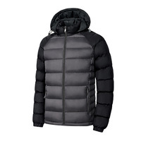 Nouvelle arrivée, veste rembourrée en coton réversible pour homme, veste à capuche matelassée pour homme, logo personnalisé, veste d'hiver matelassée, veste chaude pour homme