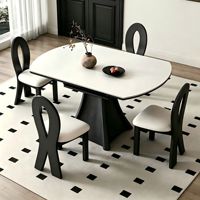 Table à manger extensible et pliable 2026 Hot Slate – Mobilier de luxe moderne pour appartement ou hôtel