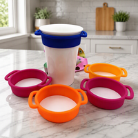 Bande de bouteille d'eau en silicone extensible chaîne de vin porte-bouteille couvercle de tasse en silicone poignée de sangle de manchon de tasse en silicone pour l'extérieur