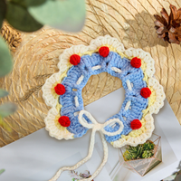 Collier pour animaux de compagnie tissé doux et adorable, comme accessoires pour chats et chiens, écharpes multifonctionnelles pour chats et chiens, comme cadeaux de Noël pour la famille et les amis