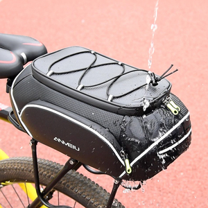 高反光自行车后鞍座包8L多功能货物PU防水行李架高反光后座包 - Product Image 5